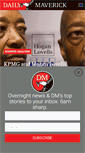 Mobile Screenshot of dailymaverick.co.za