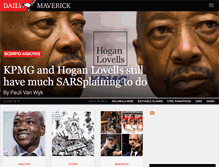 Tablet Screenshot of dailymaverick.co.za